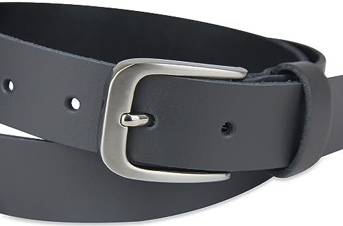 Leather belt, belt, 3 cm wide, 125-140 cm