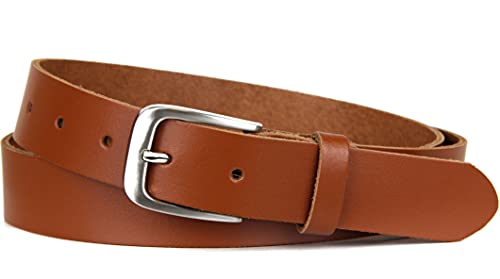 Leather belt, belt, 3 cm wide, 90-105 cm