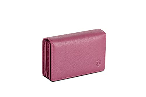 Business card case leather with RFID protection