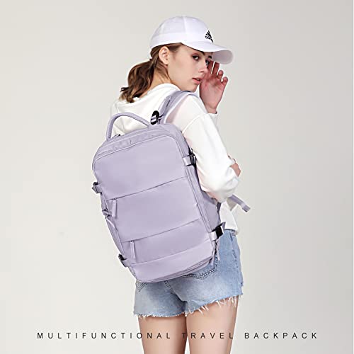 Hiking Backpack Waterproof Outdoor Sports Backpack Casual Daypack School Bag Fit 14 Inch Laptop with Charging Port Shoe Compartment