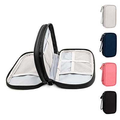 Cable Organizer Bag Waterproof Small Cable Bag Double Layer Fixed Plate Bag Electronic Bag Electrical Organizer Cable Bag Electronic Accessories