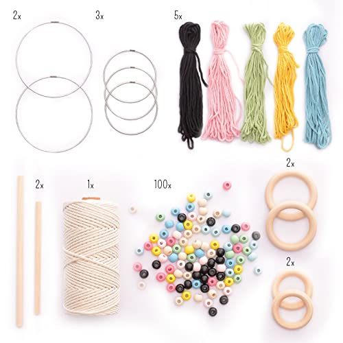 Macramé set, for making dream catchers and more