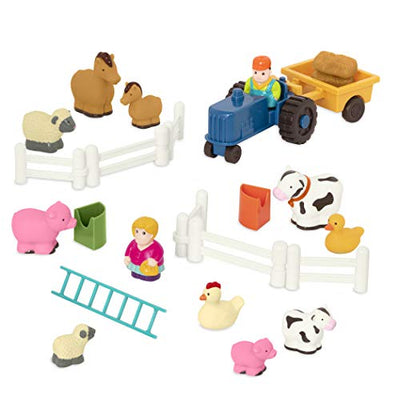 Jouets de ferme - tracteur, foin, chevaux, moutons, vaches et autres animaux - animaux de ferme, figurines d'animaux