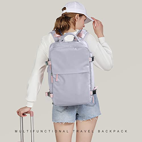 Hiking Backpack Waterproof Outdoor Sports Backpack Casual Daypack School Bag Fit 14 Inch Laptop with Charging Port Shoe Compartment