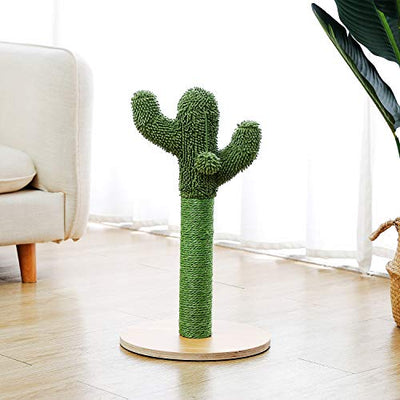 Arbre à chat en forme de cactus, arbre à chat en corde de sisal, jouet fin pour chat