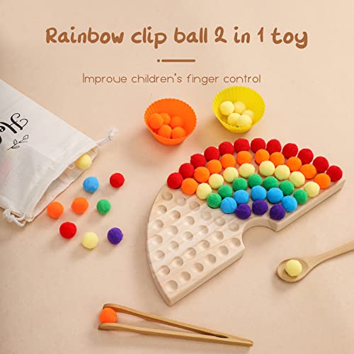 Wooden Peg Bead Board Games, Rainbow Color Assortment and Matching Games