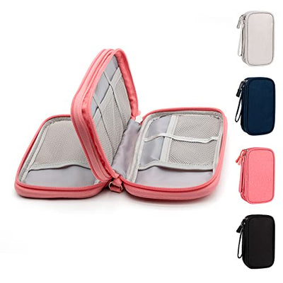 Cable Organizer Bag Waterproof Small Cable Bag Double Layer Fixed Plate Bag Electronic Bag Electrical Organizer Cable Bag Electronic Accessories