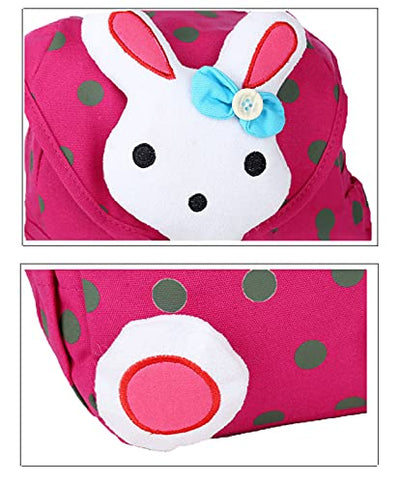 Mignon lapin bébé sac à dos enfants sac à dos pour bébé tout-petits 1-3 ans à la maternelle rose rouge 