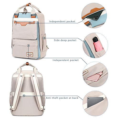 Backpack Fashion School Backpack Casual Student Backpack Daypack with Laptop Compartment Laptop Backpack for 15.6 Inch Laptops