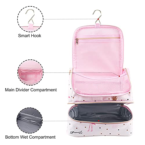 Toilet bag to hang toilet bag - wash bag cosmetic bag with hook for travel, vacation, outdoor