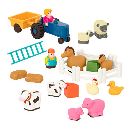 Jouets de ferme - tracteur, foin, chevaux, moutons, vaches et autres animaux - animaux de ferme, figurines d'animaux