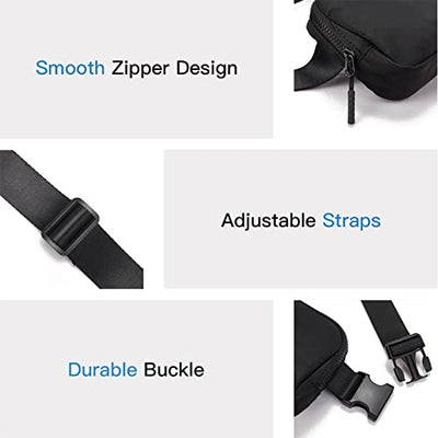 Fanny pack belt bag, sports fashion waist bags chest bag shoulder bag crossbody bag with adjustable strap