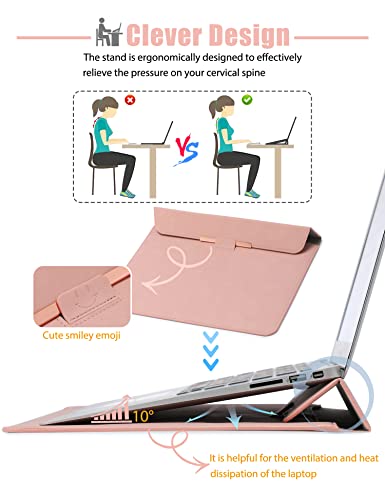 Laptop sleeve Bag with stand function Compatible with MacBook, with accessory bag