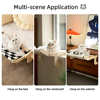 Cat hammock window seats for cats windowsill bed cat hanging bed window space saving design up to 18kg