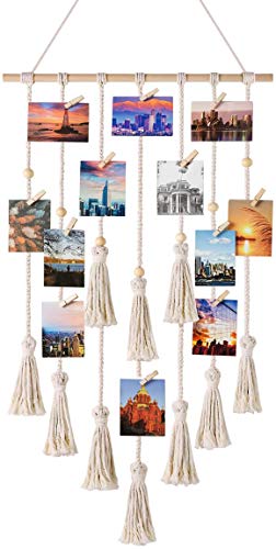 Macramé Wall Hanging Photo Wall Boho Deco Chic Woven Tapestry for Home Decor