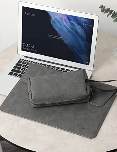 Housse pour ordinateur portable Sac avec fonction support Compatible avec MacBook, avec sac d'accessoires