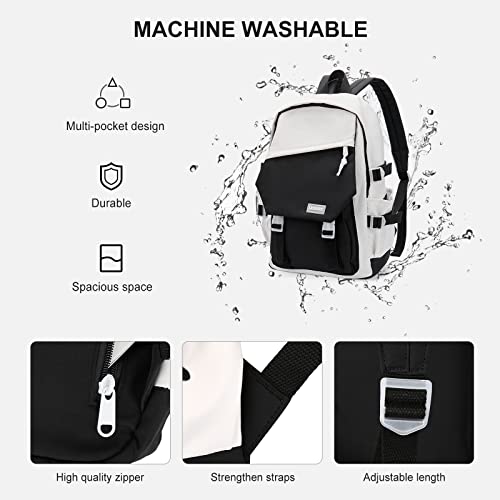 School bag secondary school daypack, 14 inch laptop backpack, water resistant backpack for teenager bookbag middle school students backpack