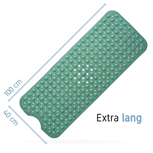 Bath mat  | anti-slip mat extra long in premium quality | bath mat antibacterial & machine-safe | bath mat non-slip | bathtub anti-slip mat