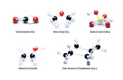 Chemistry molecular model kit student or teacher set for organic and inorganic chemistry learning, motivate enthusiasm to learn and increase space imagination