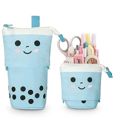 Pencil case zipper, telescopic pencil case, 2-in-1 pencil case, teenager