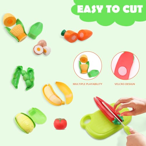 41pcs Kitchen Toy Set, Kids Role Play Kitchen Pretend Toy, Cookware Cooking Utensils Pan Toy Kit, Kitchen Accessories Cooking Pots and Pans