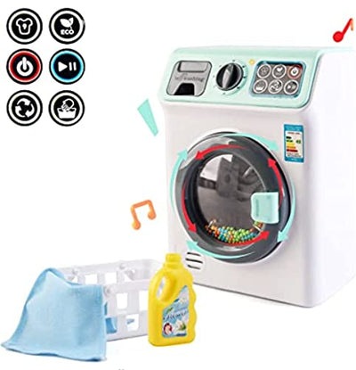 My First Washing Machine Laundry And Cleaning Play Set For Kids With A Variety Of Washing Accessories And Realistic Functions