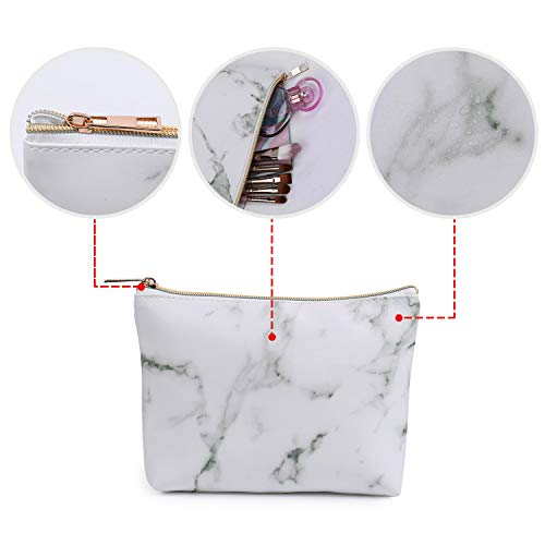 3 Piece Make Up Bag Toiletry Bag Portable Travel PU Leather Make Up Bag Cosmetic Bag With Water Resistant and Durable