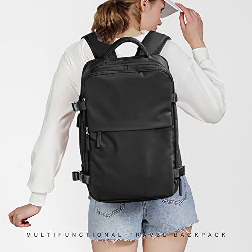 Sac de cabine pour EasyJet 45x36x20, sac à dos de voyage Ryanair avec port USB, sac à dos d'avion, bagage à main, sac à dos pour ordinateur portable, sac à dos décontracté 