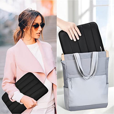 Sacoche pour ordinateur portable, pochette de protection pour ordinateur portable TSA pouces étanche avec protection 4 couches, pochette pour ordinateur portable pour MacBook, HP, Dell, Lenovo, Asus notebook