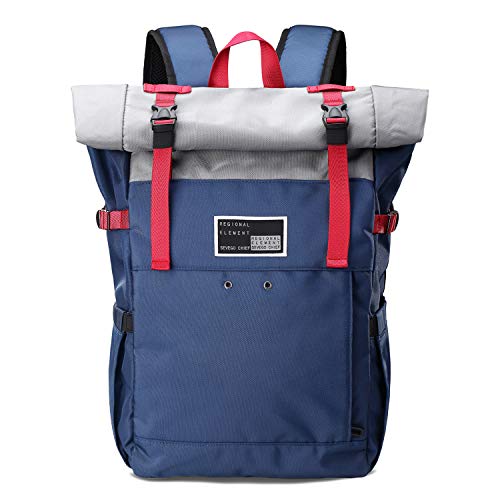 Laptop backpack, stylish leisure daypack, waterproof travel hiking backpack, 15.6 inch computer school bag
