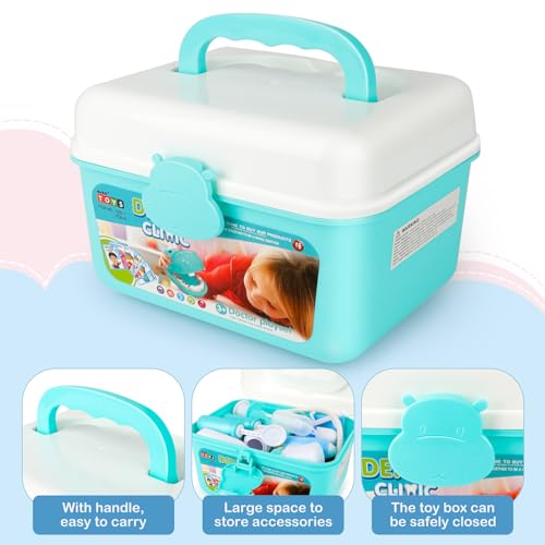 Ensemble de jeu de médecin pour enfants. Avec de nombreux accessoires pour des jouets de jeu inoubliables 