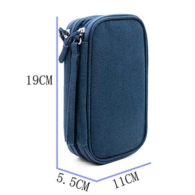 Cable Organizer Bag Waterproof Small Cable Bag Double Layer Fixed Plate Bag Electronic Bag Electrical Organizer Cable Bag Electronic Accessories