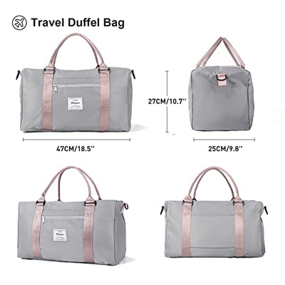 Sports Travel Bag Large Sports Bag, Weekend Bag, Carrying Bag for Airplane, Beach Bag, Overnight Bag, Waterproof Hospital Bag, Luggage Bag with Wet Bag