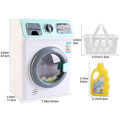 My First Washing Machine Laundry And Cleaning Play Set For Kids With A Variety Of Washing Accessories And Realistic Functions