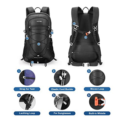 Hiking Backpack 45L, Waterproof Backpack Trekking Backpack Travel Backpack, Outdoor Backpack with Reflective Stripes For Hiking, Cycling, Climbing, Mountaineering and Travel Sports