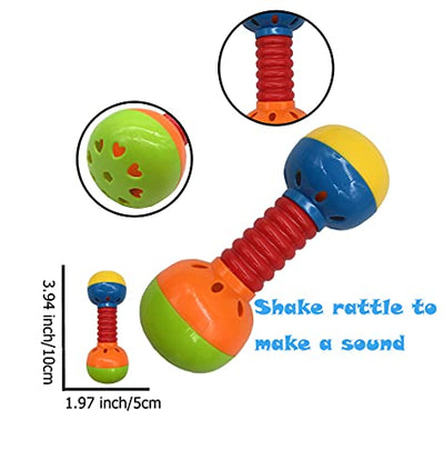 Baby Rattle Teether Toy Set Babies First Rattles Babies First Toy Gift Set for Infants Newborn