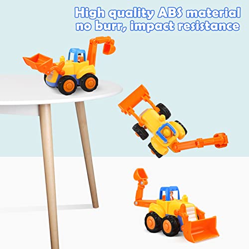 Baby toy car toys construction vehicles/excavator children's toy car for toddler 4 in 1 set,tractor,bulldozer,dump truck,cement mixer