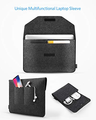 15.4 Zoll Filz Hülle, Laptoptasche Compatible with MacBook Air 15, MacBook Pro Retina 2012-2016, MacBook Pro 2008-2012, Surface Book, Laptop 2017, Lenovo Yoga, 15-15.4 Zoll Laptops