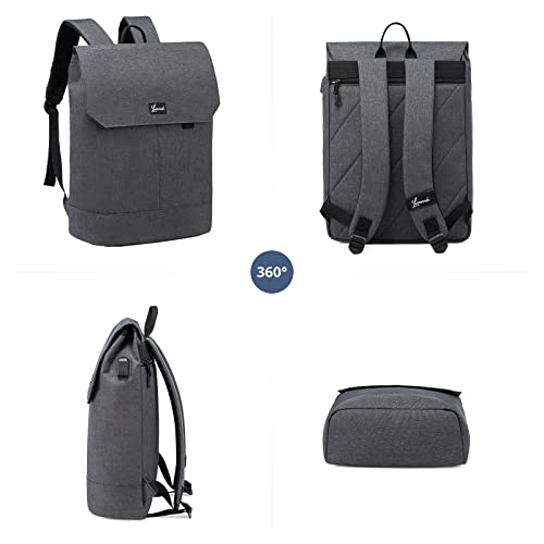 Sac à dos pour ordinateur portable, sac à dos d'école pour adolescent de 15,6 pouces avec port de chargement USB et compartiment pour ordinateur portable, sac à dos de voyage antivol