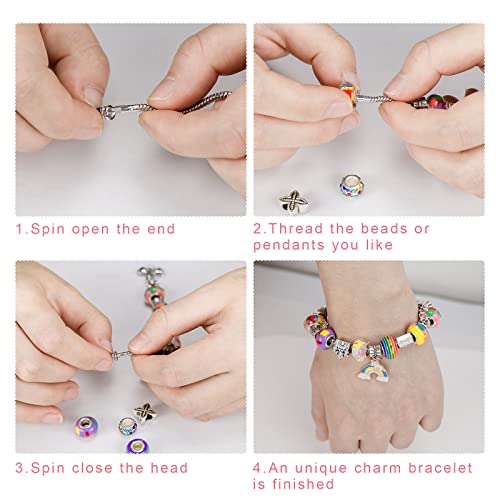 Gifts, jewelry crafts girls craft kit kids bracelets make charm bracelet kit DIY