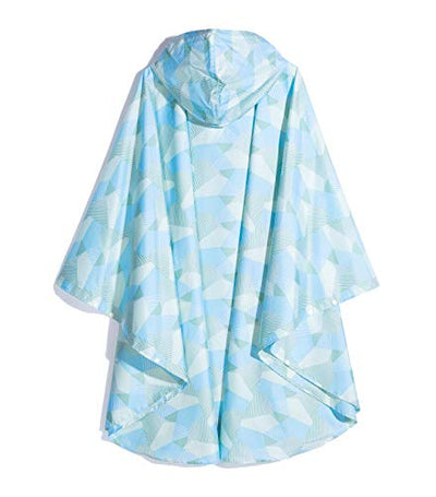 Rain poncho stylish waterproof raincoat with hood zipper