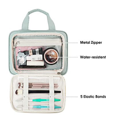 Grande trousse de toilette et grande trousse à cosmétiques, trousse de maquillage et trousse de toilette pleine grandeur