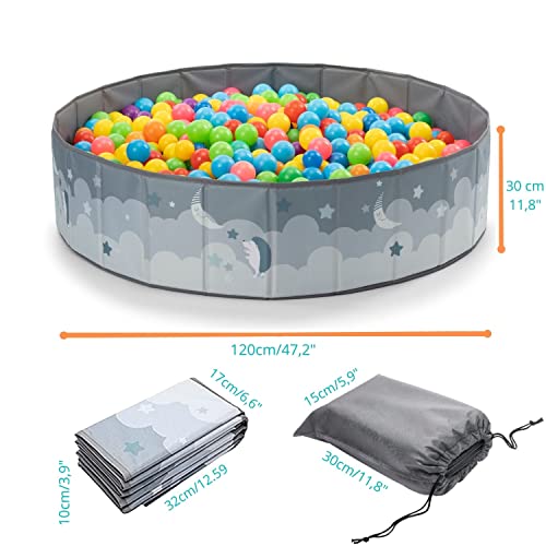 Ball bath. Playpen baby ball bath children. Ball bath round. Ball baths Without balls. Ball bath outdoor XL-120x30cm. Waterproof. (Balls Not Included)