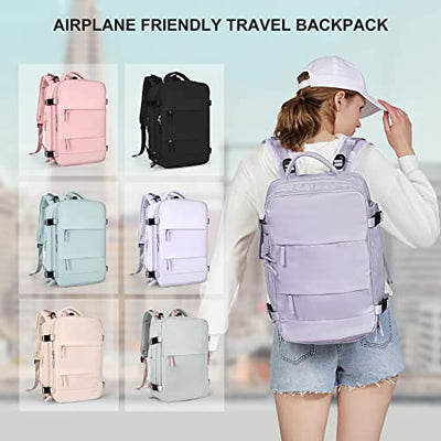 Hiking Backpack Waterproof Outdoor Sports Backpack Casual Daypack School Bag Fit 14 Inch Laptop with Charging Port Shoe Compartment