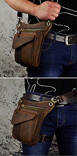 Genuine Leather Backpacks Leg Bag Hip Bag