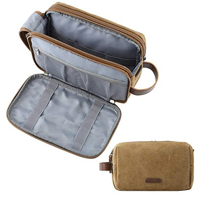 Toilet Bag, Travel Toiletry Bag Cosmetic Bag with Double Zipper Opening, Large Storage Space, 5L