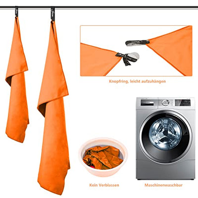 Microfiber Towel Set-(Large Bath Towel+ None Towel) Quick Drying Travel Towel