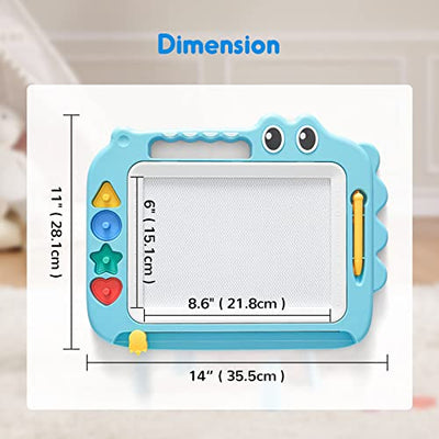 Spielzeug für Kinder, magnetische Zeichentafel für das frühe Lernen, bunte radierbare Malplatte,