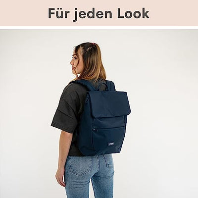 Backpack Small Blue - Ronja - Modern day backpack with laptop compartment for university business city - 10L - Sustainable - Water repellent