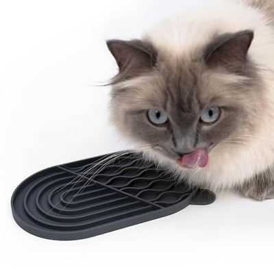 Licking Mat for Cats | Cat Licking Mat | Slow Feeder for Cats | Food Grade Silicone Licking Mat for Cats | Silicone Licking Mat for Cats